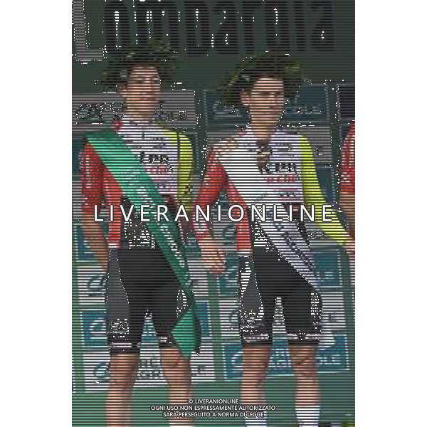 11-10-2025 Giro Di Lombardia; 2025, Intermarche - Wanty; Petilli, Simone; Meintjes, Louis; Como; ©SIROTTI - AG ALDO LIVERANI SAS