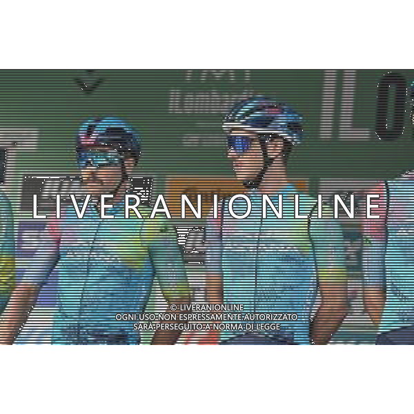 11-10-2025 Giro Di Lombardia; 2025, Xds - Astana; Velasco, Simone; Scaroni, Christian; Como; ©SIROTTI - AG ALDO LIVERANI SAS