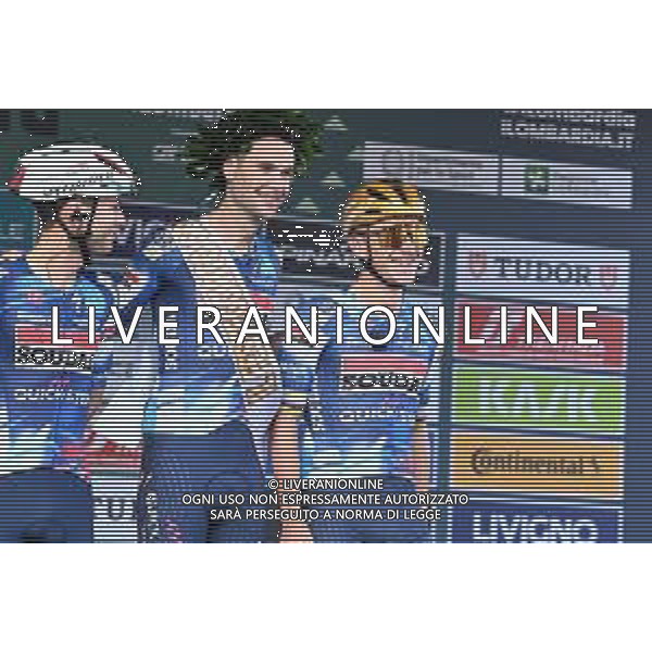 11-10-2025 Giro Di Lombardia; 2025, Soudal - Quick Step; Serry, Pieter; Evenepoel, Remco; Como; ©SIROTTI - AG ALDO LIVERANI SAS