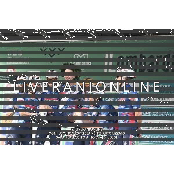 11-10-2025 Giro Di Lombardia; 2025, Soudal - Quick Step; Serry, Pieter; Evenepoel, Remco; Como; ©SIROTTI - AG ALDO LIVERANI SAS