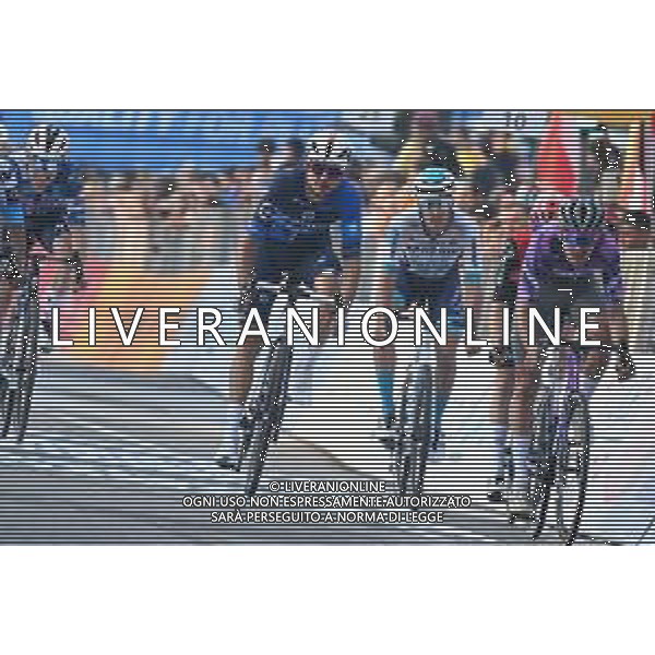 11-10-2025 Giro Di Lombardia; 2025, Groupama - Fdj; 2025, Jayco - Alula; Molard, Rudy; Zana, Filippo; Bergamo; ©SIROTTI - AG ALDO LIVERANI SAS