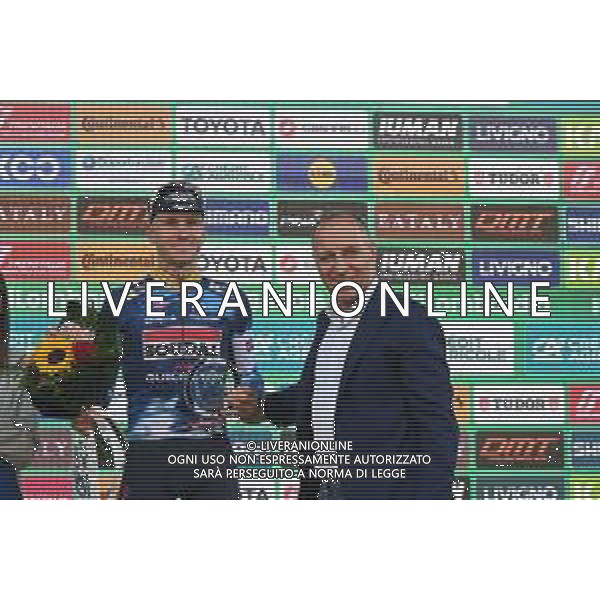 11-10-2025 Giro Di Lombardia; 2025, Soudal - Quick Step; Evenepoel, Remco; Dagnoni, Cordiano; Bergamo; ©SIROTTI - AG ALDO LIVERANI SAS