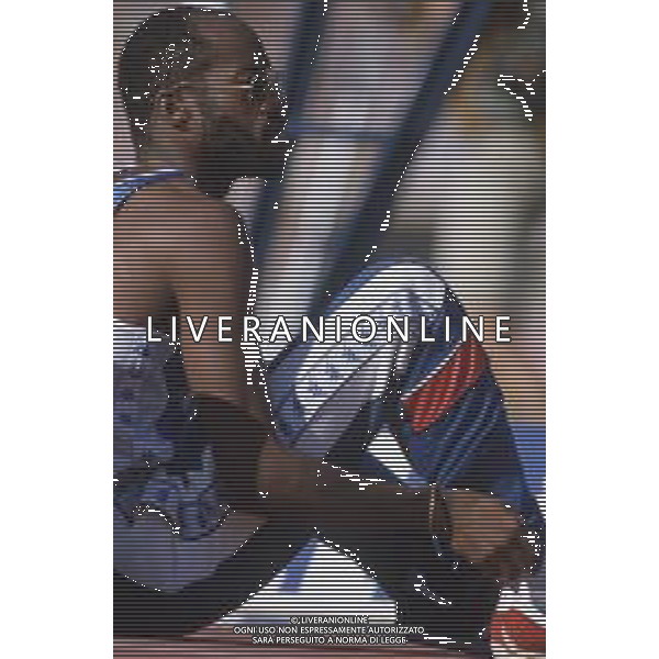 DIAP-RETROSPETTIVA EDWIN MOSES ATLETA NELLA FOTO EDWIN MOSES A ROMA AI MONIALI DI ATLETICA NELL\'ANNO 1987 AG ALDO LIVERANI SAS