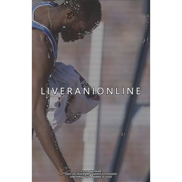 DIAP-RETROSPETTIVA EDWIN MOSES ATLETA NELLA FOTO EDWIN MOSES A ROMA AI MONIALI DI ATLETICA NELL\'ANNO 1987 AG ALDO LIVERANI SAS