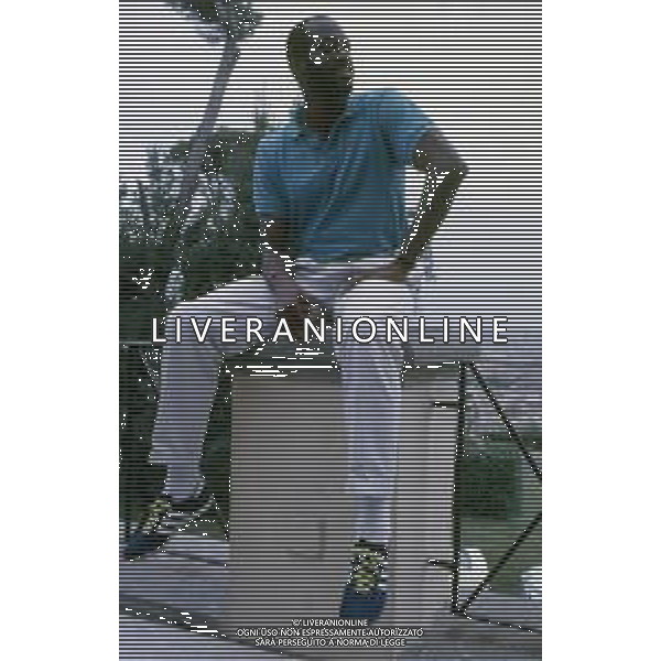 DIAP-RETROSPETTIVA EDWIN MOSES ATLETA NELLA FOTO EDWIN MOSES A ROMA AI MONIALI DI ATLETICA NELL\'ANNO 1987 AG ALDO LIVERANI SAS