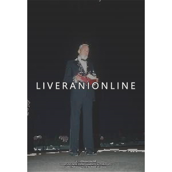 DIAP-RETROSPETTIVA JOHN HUSTON ATTORE NELLA FOTO JOHN HUSTON A CANNES NELL\'ANNO 1980 FOTO ENRICO LIVERANI-AG ALDO LIVERANI SAS