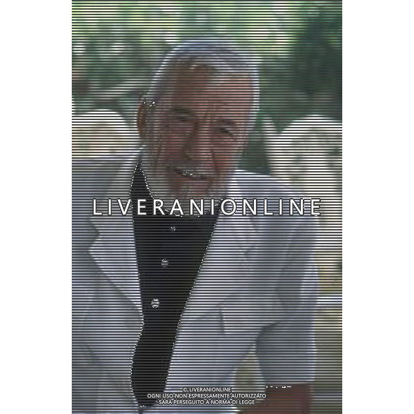 DIAP-RETROSPETTIVA JOHN HUSTON ATTORE NELLA FOTO JOHN HUSTON A CANNES NELL\'ANNO 1980 FOTO ENRICO LIVERANI-AG ALDO LIVERANI SAS