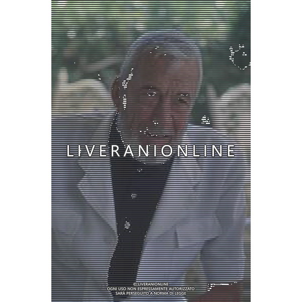 DIAP-RETROSPETTIVA JOHN HUSTON ATTORE NELLA FOTO JOHN HUSTON A CANNES NELL\'ANNO 1980 FOTO ENRICO LIVERANI-AG ALDO LIVERANI SAS