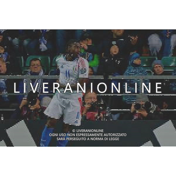 TVEM October 11, 2025 Tallinn, Estonia - Estonia vs Italy - European Qualifiers FIFA World Cup 2026 Matchday 7 - A. Le Coq Arena. In the pic: Moise Kean of Italy celebrates after scoring a goal ©TVEM Emmanuele Mastrodonato - AGENZIA ALDO LIVERANI SAS