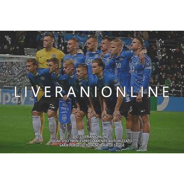 TVPG Estonia vs Italia nella foto Estonia formazione iniziale 11-10-2025 A. Le Coq Arena, Tallinn (EST) - European Qualifiers - FIFA World Cup 2026 Matchday 7 ©TVPG Pasquale Golia - AGENZIA ALDO LIVERANI SAS
