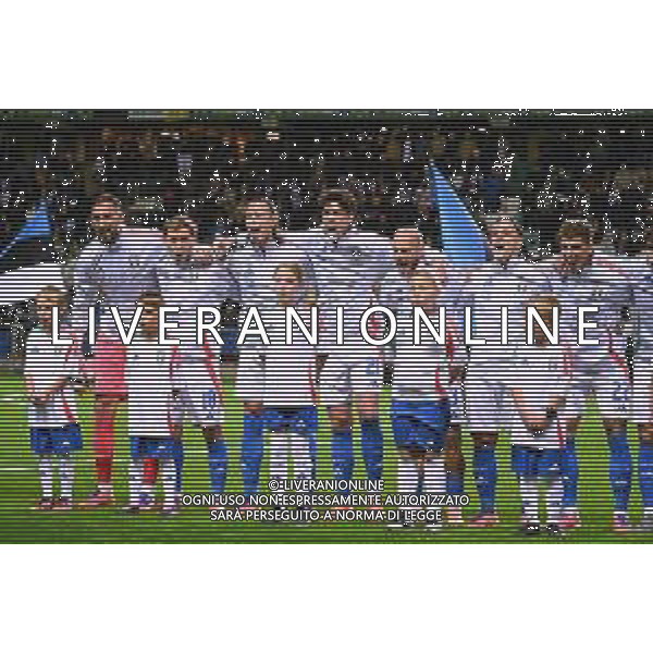 TVPG Estonia vs Italia nella foto Italia durante l\'inno 11-10-2025 A. Le Coq Arena, Tallinn (EST) - European Qualifiers - FIFA World Cup 2026 Matchday 7 ©TVPG Pasquale Golia - AGENZIA ALDO LIVERANI SAS