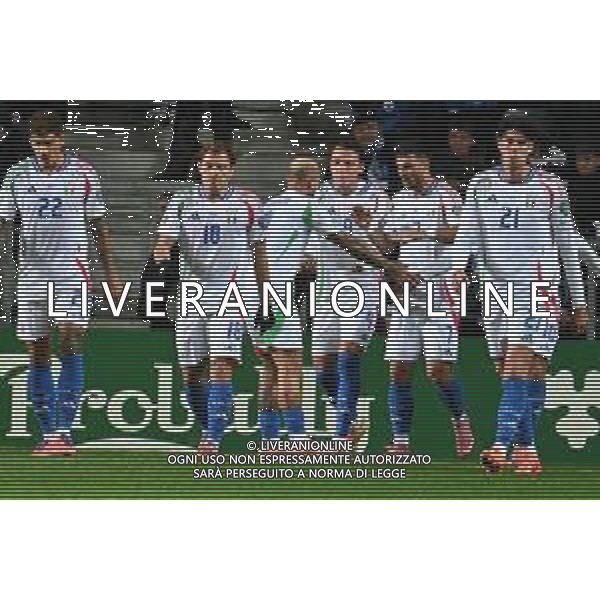 TVPG Estonia vs Italia nella foto Esultanza secondo goal Italia Mateo Retegui 11-10-2025 A. Le Coq Arena, Tallinn (EST) - European Qualifiers - FIFA World Cup 2026 Matchday 7 ©TVPG Pasquale Golia - AGENZIA ALDO LIVERANI SAS