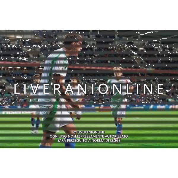 TVEM October 11, 2025 Tallinn, Estonia - Estonia vs Italy - European Qualifiers FIFA World Cup 2026 Matchday 7 - A. Le Coq Arena. In the pic: Pio Esposito of Italy celebrates after scoring a goal ©TVEM Emmanuele Mastrodonato - AGENZIA ALDO LIVERANI SAS