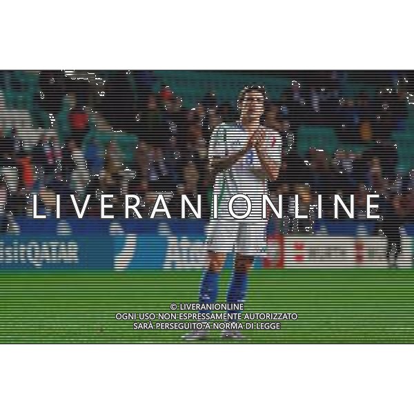 TVEM October 11, 2025 Tallinn, Estonia - Estonia vs Italy - European Qualifiers FIFA World Cup 2026 Matchday 7 - A. Le Coq Arena. In the pic: Sandro Tonali of Italy applauds fans ©TVEM Emmanuele Mastrodonato - AGENZIA ALDO LIVERANI SAS