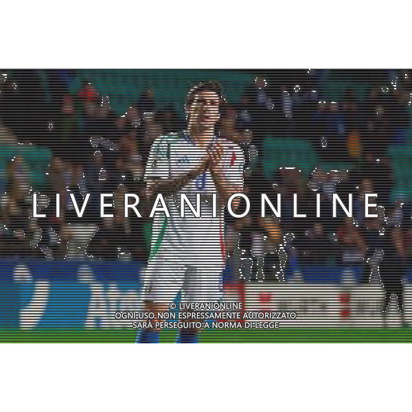 TVEM October 11, 2025 Tallinn, Estonia - Estonia vs Italy - European Qualifiers FIFA World Cup 2026 Matchday 7 - A. Le Coq Arena. In the pic: Sandro Tonali of Italy applauds fans ©TVEM Emmanuele Mastrodonato - AGENZIA ALDO LIVERANI SAS