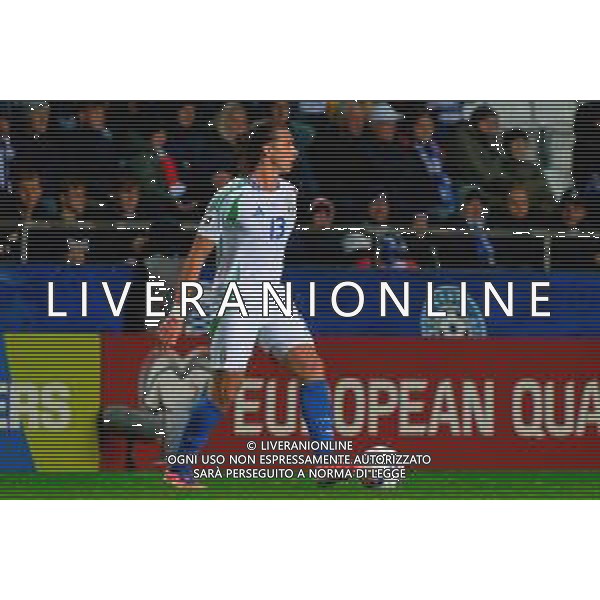 TVEM October 11, 2025 Tallinn, Estonia - Estonia vs Italy - European Qualifiers FIFA World Cup 2026 Matchday 7 - A. Le Coq Arena. In the pic: Riccardo Calafiori of Italy ©TVEM Emmanuele Mastrodonato - AGENZIA ALDO LIVERANI SAS