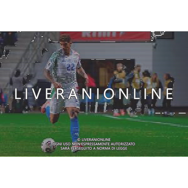 TVEM October 11, 2025 Tallinn, Estonia - Estonia vs Italy - European Qualifiers FIFA World Cup 2026 Matchday 7 - A. Le Coq Arena. In the pic: Giovanni Di Lorenzo of Italy ©TVEM Emmanuele Mastrodonato - AGENZIA ALDO LIVERANI SAS