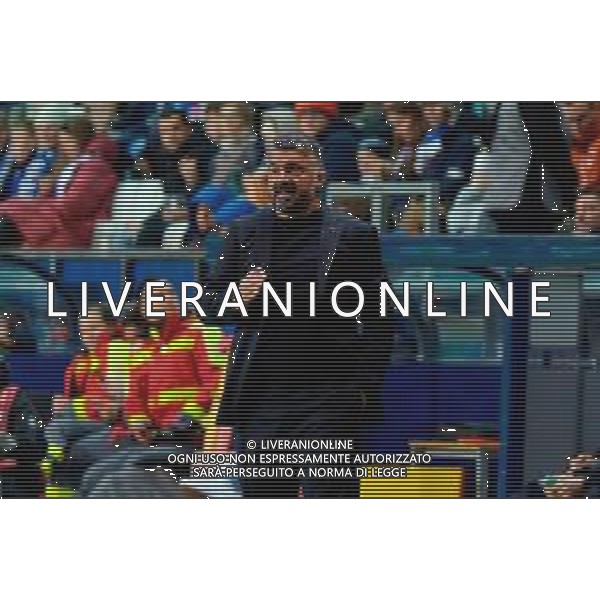 TVEM October 11, 2025 Tallinn, Estonia - Estonia vs Italy - European Qualifiers FIFA World Cup 2026 Matchday 7 - A. Le Coq Arena. In the pic: Gennaro Gattuso head coach of Italy ©TVEM Emmanuele Mastrodonato - AGENZIA ALDO LIVERANI SAS