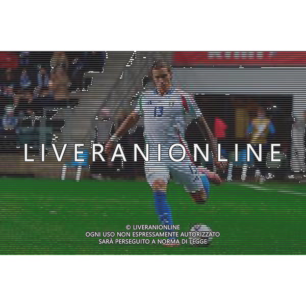 TVEM October 11, 2025 Tallinn, Estonia - Estonia vs Italy - European Qualifiers FIFA World Cup 2026 Matchday 7 - A. Le Coq Arena. In the pic: Riccardo Calafiori of Italy ©TVEM Emmanuele Mastrodonato - AGENZIA ALDO LIVERANI SAS