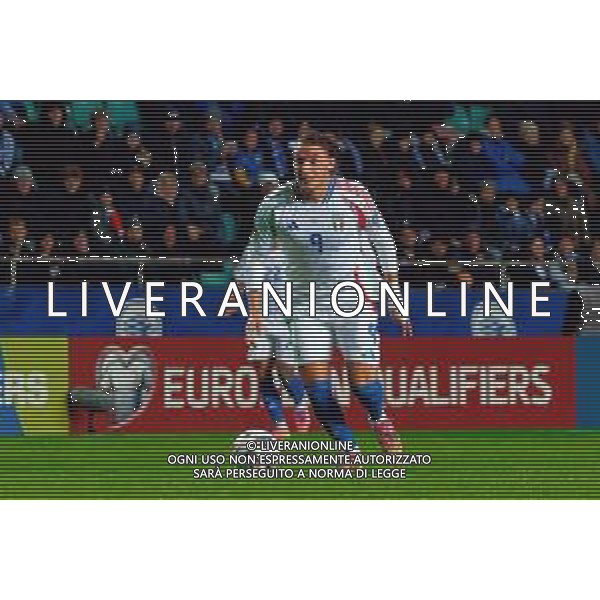 TVEM October 11, 2025 Tallinn, Estonia - Estonia vs Italy - European Qualifiers FIFA World Cup 2026 Matchday 7 - A. Le Coq Arena. In the pic: Mateo Retegui of Italy ©TVEM Emmanuele Mastrodonato - AGENZIA ALDO LIVERANI SAS