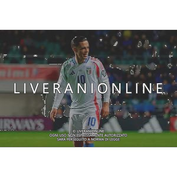 TVEM October 11, 2025 Tallinn, Estonia - Estonia vs Italy - European Qualifiers FIFA World Cup 2026 Matchday 7 - A. Le Coq Arena. In the pic: Giacomo Raspadori of Italy ©TVEM Emmanuele Mastrodonato - AGENZIA ALDO LIVERANI SAS