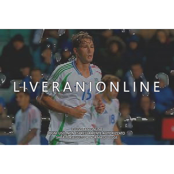 TVEM October 11, 2025 Tallinn, Estonia - Estonia vs Italy - European Qualifiers FIFA World Cup 2026 Matchday 7 - A. Le Coq Arena. In the pic: francesco Pio Esposito of Italy ©TVEM Emmanuele Mastrodonato - AGENZIA ALDO LIVERANI SAS