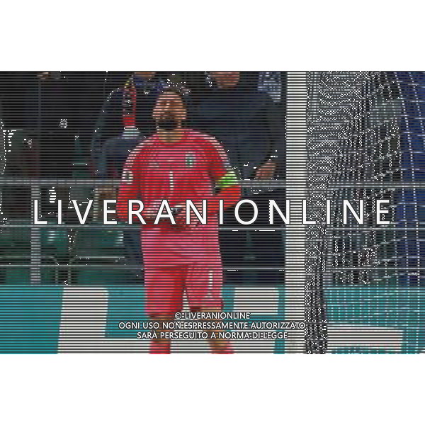 TVEM October 11, 2025 Tallinn, Estonia - Estonia vs Italy - European Qualifiers FIFA World Cup 2026 Matchday 7 - A. Le Coq Arena. In the pic: Gianluigi Donnarumma of Italy disappointment ©TVEM Emmanuele Mastrodonato - AGENZIA ALDO LIVERANI SAS