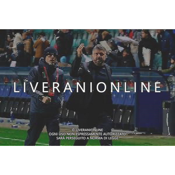 TVEM October 11, 2025 Tallinn, Estonia - Estonia vs Italy - European Qualifiers FIFA World Cup 2026 Matchday 7 - A. Le Coq Arena. In the pic: Gennaro Gattuso head coach of Italy greet the fans ©TVEM Emmanuele Mastrodonato - AGENZIA ALDO LIVERANI SAS