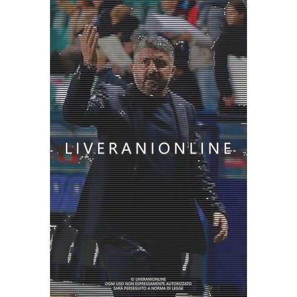 TVEM October 11, 2025 Tallinn, Estonia - Estonia vs Italy - European Qualifiers FIFA World Cup 2026 Matchday 7 - A. Le Coq Arena. In the pic: Gennaro Gattuso head coach of Italy greet the fans ©TVEM Emmanuele Mastrodonato - AGENZIA ALDO LIVERANI SAS