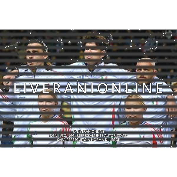 TVPG Estonia vs Italia nella foto Riccardo Calafiori, Alessandro Bastoni (Italia) e Federico Dimarco (Italia), 11-10-2025 A. Le Coq Arena, Tallinn (EST) - European Qualifiers - FIFA World Cup 2026 Matchday 7 ©TVPG Pasquale Golia - AGENZIA ALDO LIVERANI SAS