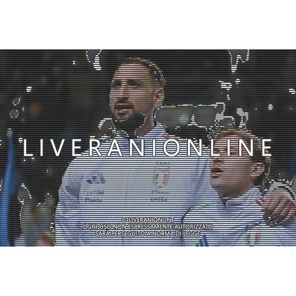 TVPG Estonia vs Italia nella foto Gianluigi Donnarumma (Italia) e Nicolo’ Barella (Italia) 11-10-2025 A. Le Coq Arena, Tallinn (EST) - European Qualifiers - FIFA World Cup 2026 Matchday 7 ©TVPG Pasquale Golia - AGENZIA ALDO LIVERANI SAS