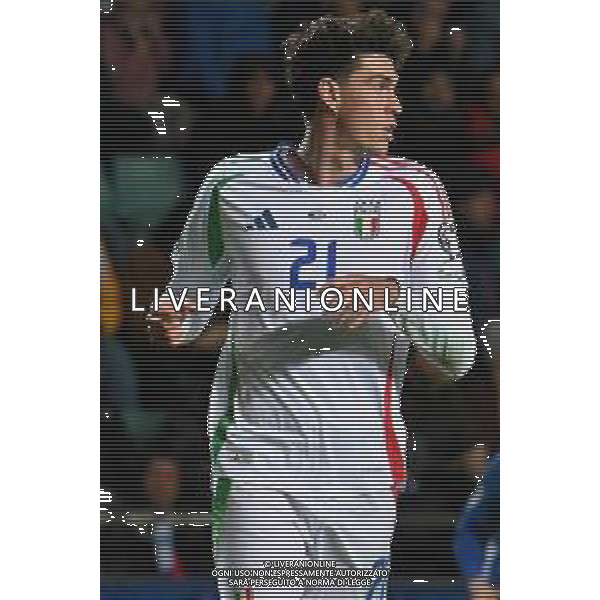 TVPG Estonia vs Italia nella foto Alessandro Bastoni (Italia), 11-10-2025 A. Le Coq Arena, Tallinn (EST) - European Qualifiers - FIFA World Cup 2026 Matchday 7 ©TVPG Pasquale Golia - AGENZIA ALDO LIVERANI SAS