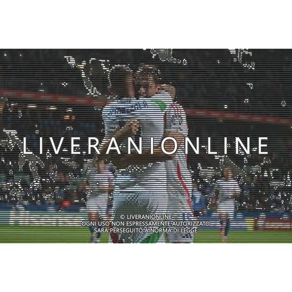 TVPG Estonia vs Italia nella foto Francesco Pio Esposito (Italia) e Leonardo Spinazzola Esultanza dopo il gol 11-10-2025 A. Le Coq Arena, Tallinn (EST) - European Qualifiers - FIFA World Cup 2026 Matchday 7 11-10-2025 A. Le Coq Arena, Tallinn (EST) - European Qualifiers - FIFA World Cup 2026 Matchday 7 ©TVPG Pasquale Golia - AGENZIA ALDO LIVERANI SAS