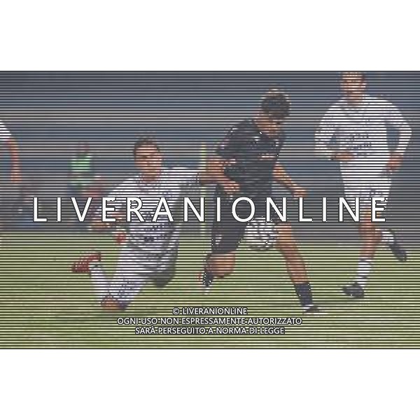 TVRCOR – Pro Patria vs Union Brescia– Serie C – 9a giornata Campionato Calcio Serie C Lega Pro Busto Arsizio (VA) 12-10-2025 Stadio Carlo Speroni nella foto Giorgio Citterio (Pro Patria) e Alessandro Mercati (Brescia) foto roberta corradin-ag aldo liverani sas