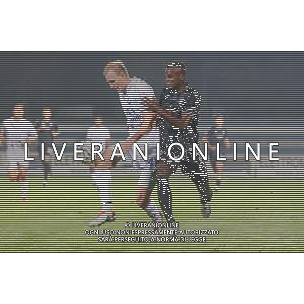 TVRCOR – Pro Patria vs Union Brescia– Serie C – 9a giornata Campionato Calcio Serie C Lega Pro Busto Arsizio (VA) 12-10-2025 Stadio Carlo Speroni nella foto King Udoh e Frederik Sorensen foto roberta corradin-ag aldo liverani sas