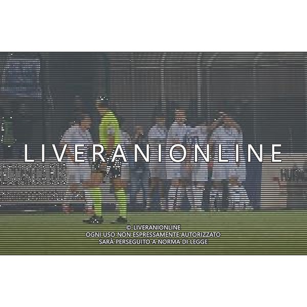 TVRCOR – Pro Patria vs Union Brescia– Serie C – 9a giornata Campionato Calcio Serie C Lega Pro Busto Arsizio (VA) 12-10-2025 Stadio Carlo Speroni nella foto esultanza dopo il goal Davide Di Molfetta (Brescia) foto roberta corradin-ag aldo liverani sas