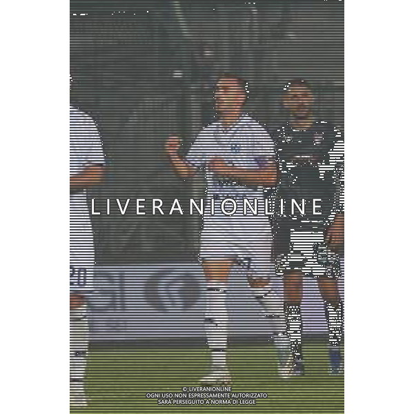TVRCOR – Pro Patria vs Union Brescia– Serie C – 9a giornata Campionato Calcio Serie C Lega Pro Busto Arsizio (VA) 12-10-2025 Stadio Carlo Speroni nella foto goal Davide Di Molfetta (Brescia) foto roberta corradin-ag aldo liverani sas