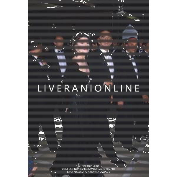 DIAP-RETROSPETTIVA FANNY ARDANT ATTRICE NELLA FOTO FANNY ARDANT A CANNES NELL\'ANNO 1989 CON VITTORIO GASSMAN AG ALDO LIVERANI SAS