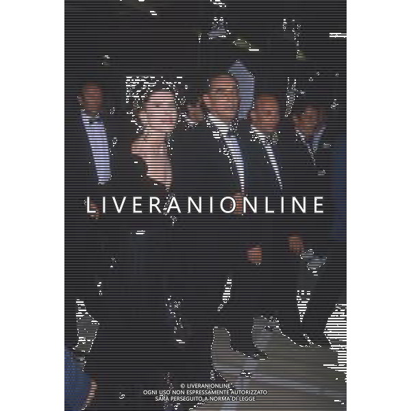 DIAP-RETROSPETTIVA FANNY ARDANT ATTRICE NELLA FOTO FANNY ARDANT A CANNES NELL\'ANNO 1989 CON VITTORIO GASSMAN AG ALDO LIVERANI SAS