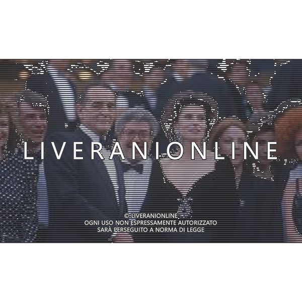 DIAP-RETROSPETTIVA FANNY ARDANT ATTRICE NELLA FOTO FANNY ARDANT A CANNES NELL\'ANNO 1989 CON VITTORIO GASSMAN E ETTORE SCOLA AG ALDO LIVERANI SAS