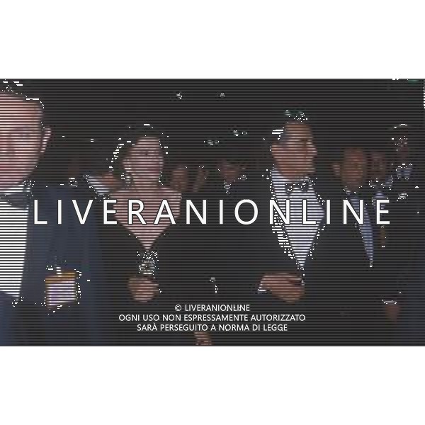 DIAP-RETROSPETTIVA FANNY ARDANT ATTRICE NELLA FOTO FANNY ARDANT A CANNES NELL\'ANNO 1989 CON VITTORIO GASSMAN AG ALDO LIVERANI SAS