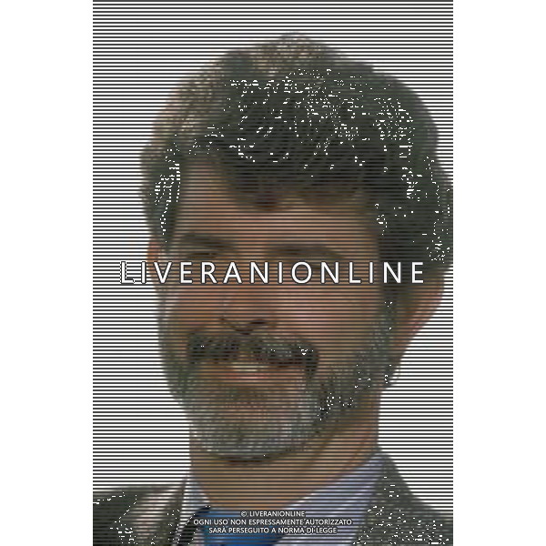 DIAP-RETROSPETTIVA GEORGE LUCAS REGSTA NELLA FOTO GEORGE LUCAS A CANNES NELL\'ANNO 1988 AG ALDO LIVERANI SAS