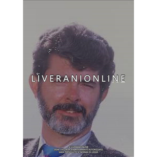 DIAP-RETROSPETTIVA GEORGE LUCAS REGSTA NELLA FOTO GEORGE LUCAS A CANNES NELL\'ANNO 1988 AG ALDO LIVERANI SAS