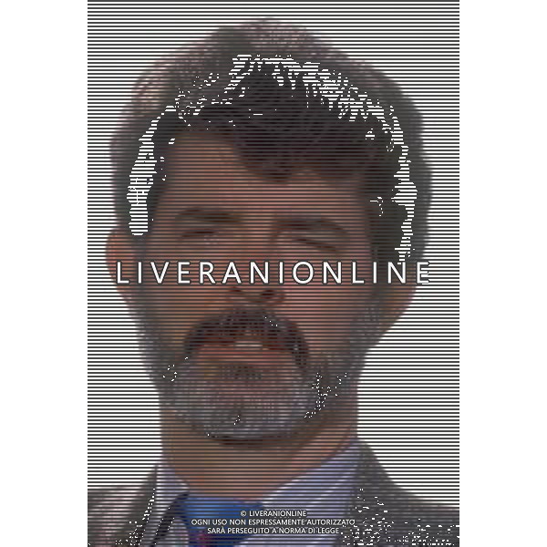 DIAP-RETROSPETTIVA GEORGE LUCAS REGSTA NELLA FOTO GEORGE LUCAS A CANNES NELL\'ANNO 1988 AG ALDO LIVERANI SAS