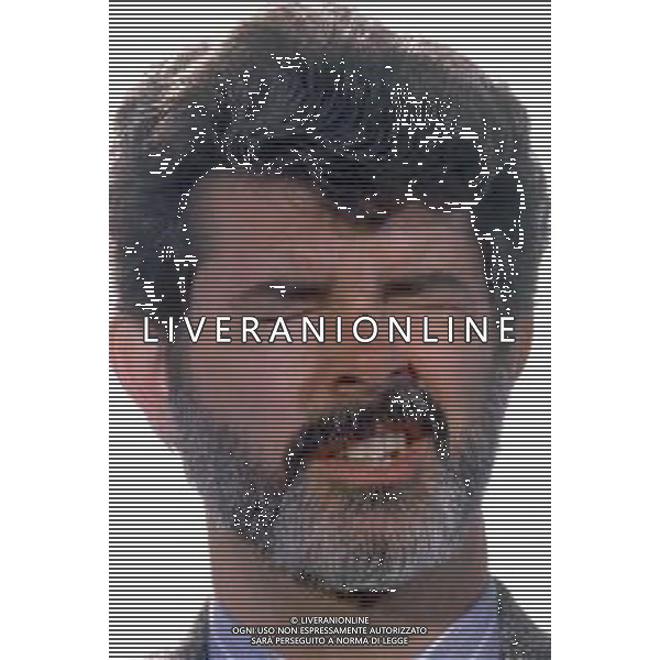 DIAP-RETROSPETTIVA GEORGE LUCAS REGSTA NELLA FOTO GEORGE LUCAS A CANNES NELL\'ANNO 1988 AG ALDO LIVERANI SAS