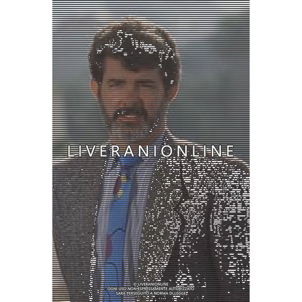 DIAP-RETROSPETTIVA GEORGE LUCAS REGSTA NELLA FOTO GEORGE LUCAS A CANNES NELL\'ANNO 1988 AG ALDO LIVERANI SAS