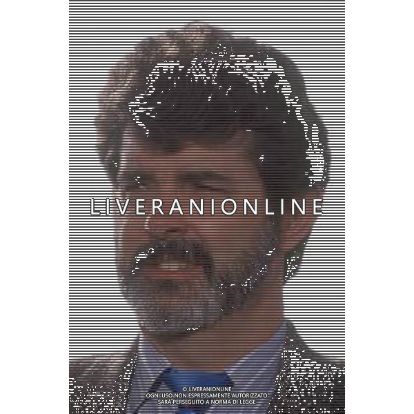 DIAP-RETROSPETTIVA GEORGE LUCAS REGSTA NELLA FOTO GEORGE LUCAS A CANNES NELL\'ANNO 1988 AG ALDO LIVERANI SAS