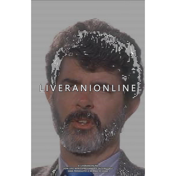 DIAP-RETROSPETTIVA GEORGE LUCAS REGSTA NELLA FOTO GEORGE LUCAS A CANNES NELL\'ANNO 1988 AG ALDO LIVERANI SAS