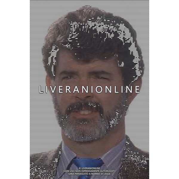 DIAP-RETROSPETTIVA GEORGE LUCAS REGSTA NELLA FOTO GEORGE LUCAS A CANNES NELL\'ANNO 1988 AG ALDO LIVERANI SAS