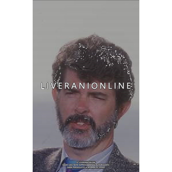 DIAP-RETROSPETTIVA GEORGE LUCAS REGSTA NELLA FOTO GEORGE LUCAS A CANNES NELL\'ANNO 1988 AG ALDO LIVERANI SAS